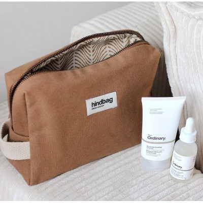 trousse-toilette-conton-bio-hindbag-cannelle