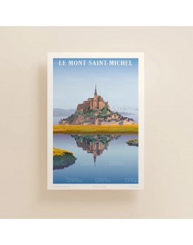 affiche-vintage-mont-saint-michel-impimvert-edition-fricker-france