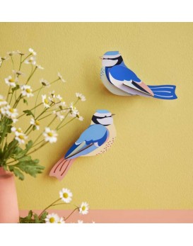 blue-tit-méange-bleu-oiseau-jardin-décoration-murale-carton-recyclé-studio-roof-europe