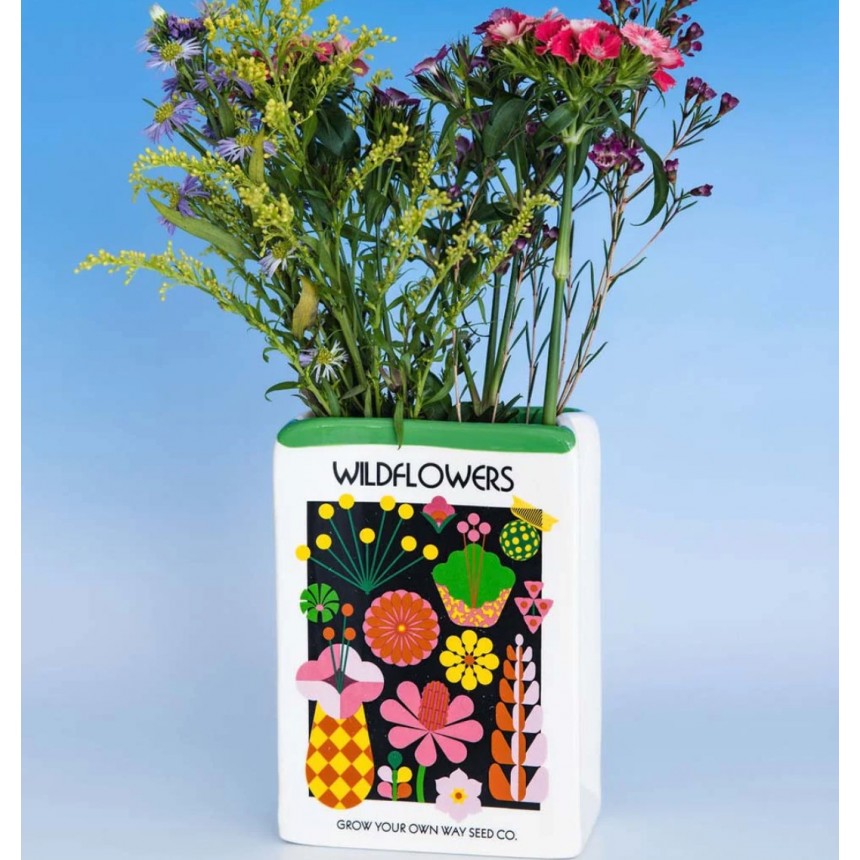 vase-céramique-peint-main-fleurs-wild-décoration-bando