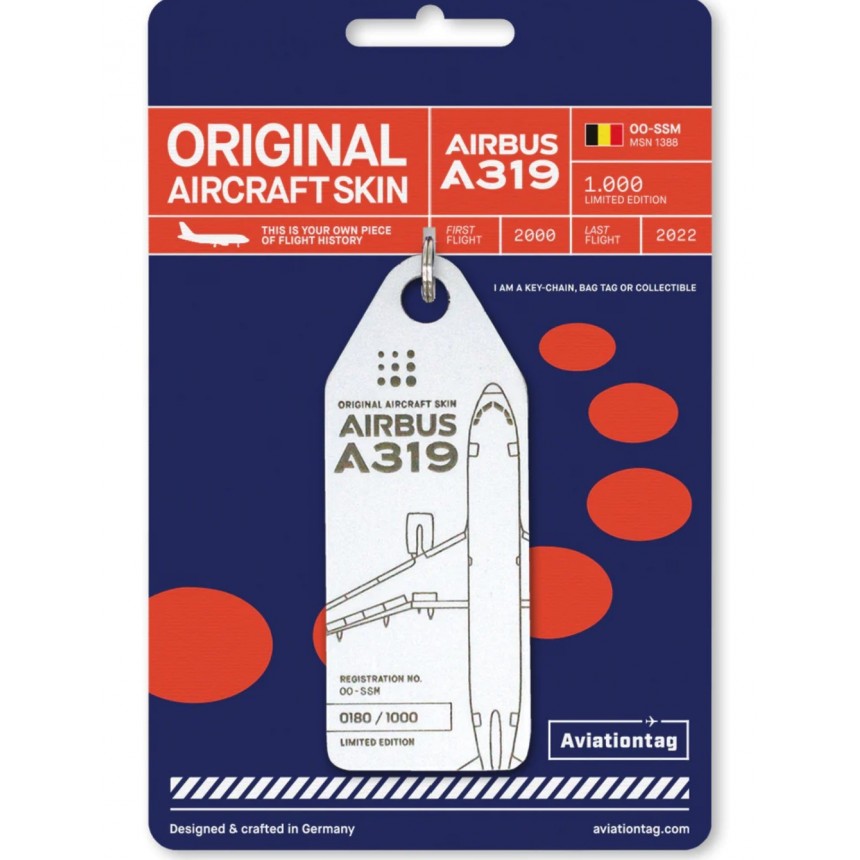 Porte-clés Airbus A319 -...